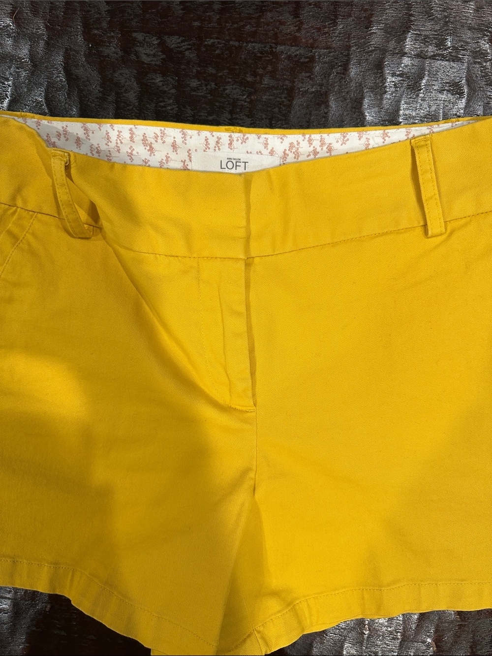 LOFT Bright Yellow Women's Cotton Shorts